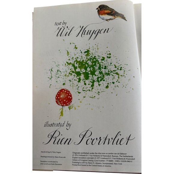 1977 Signed Hardcover Book "Gnomes" by Wil Huygen Illustrated by Rein Poortvliet - Picture 3 of 10